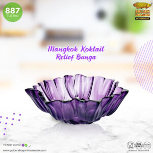 Mangkok Cocktail Relief Bunga 11,5 inch 887 - Gambar 2